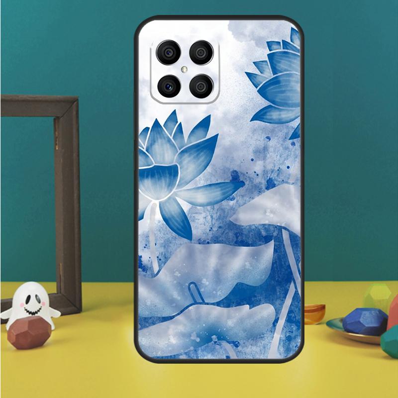 Чехол с цветком лотоса для Honor Magic 5 6 7 Lite Honor 200 Pro 50 70 90 Lite X9b X9a X8b X8a X8 X9 X9c