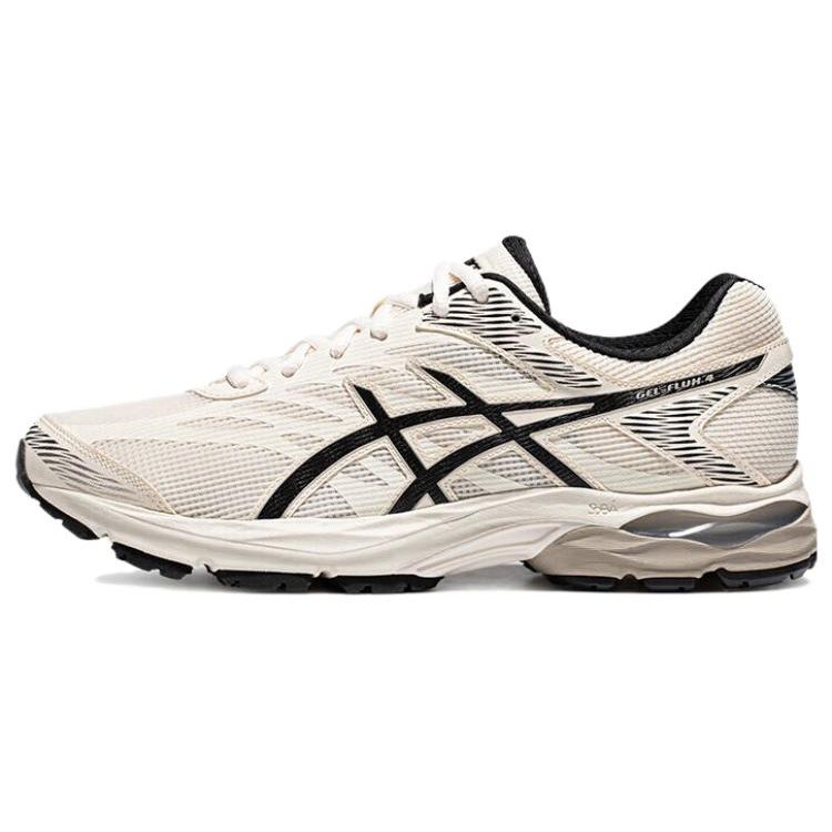 Asics Gel-Flux 4 Удобные Модные Тканевые Синтетическая Кожа Амортизирующие Износостойкие Дышащие Низкие Повседневные Кроссовки для Бега 1011B934-200