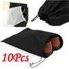 10-Pack Fashionable Non-Woven Drawstring Bag Shoes Travel Portable Storage Bag Wash Clothes Backpack Random Color