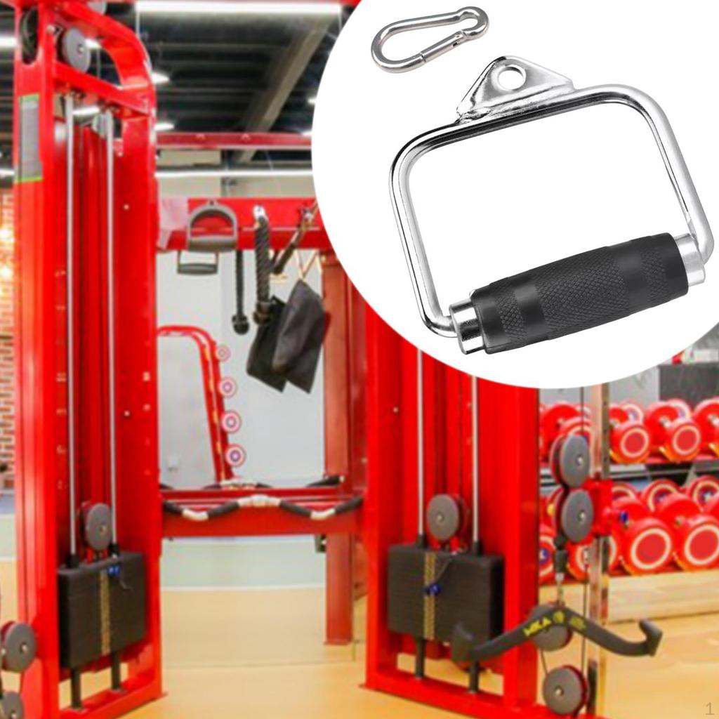 D Row Handle for Cable Machine Gym Attachment Pull Down Stirrup Fitness Equipment