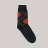OWN FEATURE COLOUR.OFC Argyle Socks (navy)