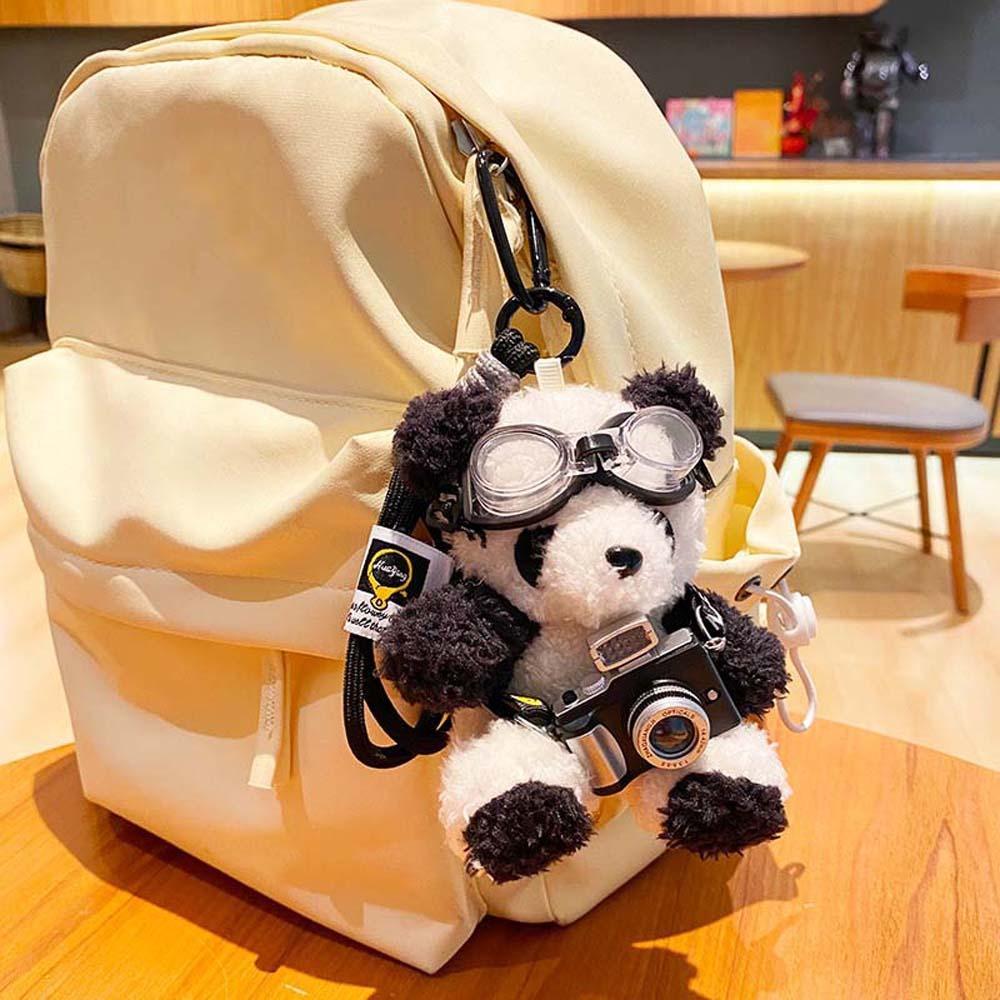 Украшение для рюкзака Брелок в виде медведя-пилота Мягкая игрушка Плюшевый брелок Плюшевая кукла-панда Пара Дети