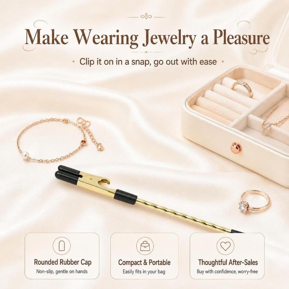 1Pc One Hand Use Bracelet Fastening Tool Metal Jewelry Wearing Helper DIY Jewelry Wearing Helper