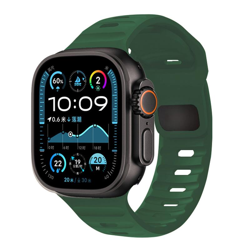 Ремешок Для Apple Watch Браслет 44мм 49мм 45мм 46 42мм 40мм 41мм спортивный Силиконовый браслет correa iwatch Серия 7 6 3 se 8 9 10 ultra 2