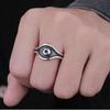 Винтажное кольцо, открывающее глаз, для мужчин и женщин, стильный и персонализированный панк-стиль, подарок ручной работы