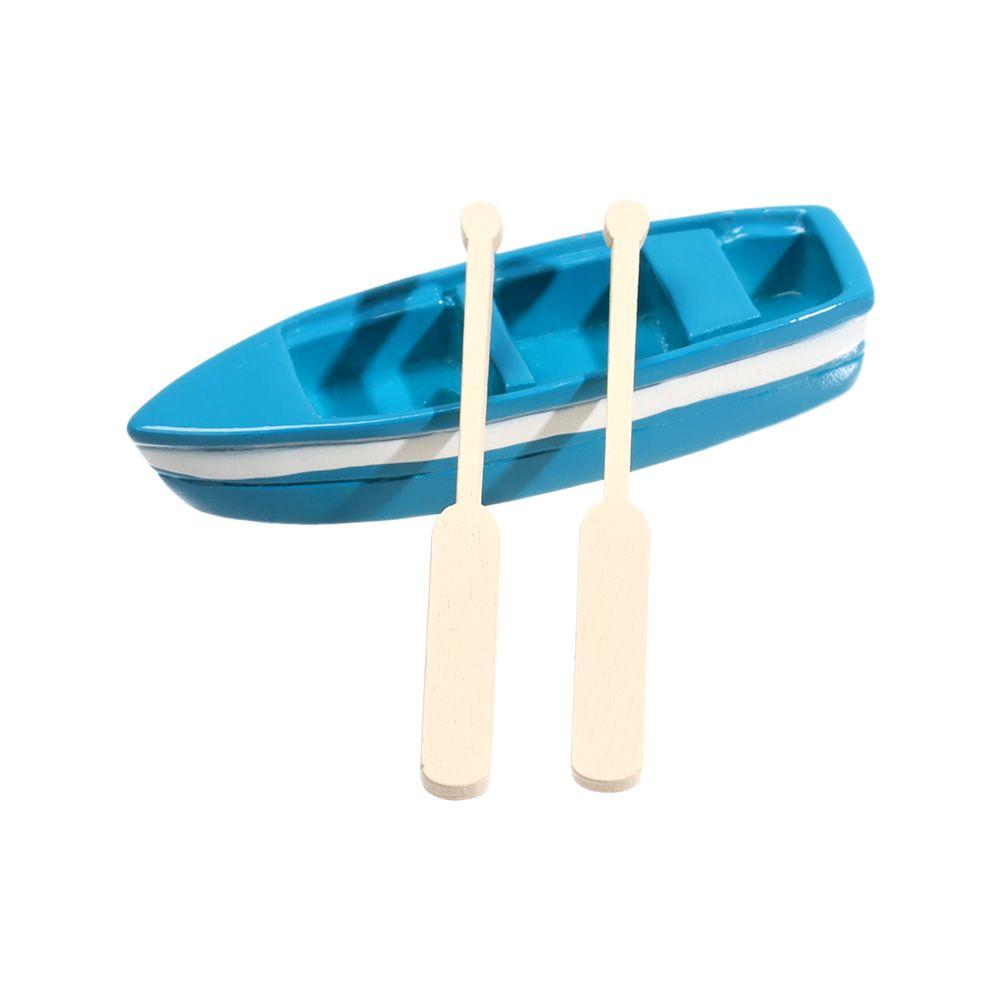 Садовый миниатюрный шезлонг DIY с видом на море, украшения, лодка, мини-весло