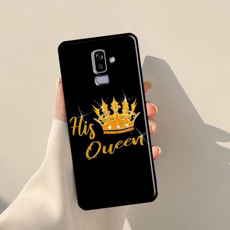 Пары Crown QUEEN и KING для Samsung J3 J5 J7 J510 J310 J330 J710 J730 J1 A3 A5 2016 2017 J4 J6 Plus J8 2018 Чехол