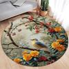 Butterfly Dream Round Rug, Boho Home Decor, Witchy Cottagecore Area Rug, Unique Indoor Carpet, Gothic Celestial Butterfly