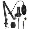 MAONO XLR Microphone Condenser Microphone Microphone Set Unidirectional Distribution Microphone with Arm StandXLR-XLR Cable for Sound