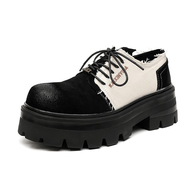 Новые кожаные туфли мужские туфли из натуральной кожи мужские британские ретро туфли дерби нишевая молодежная деловая обувь 30399-R