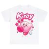 Футболка Kirby Happy Kirby, винтажная, забавная, в стиле Харадзюку, хип-хоп, свободная, хлопковая, уличная, для мужчин и женщин, для отдыха, универсальная, забавная, унисекс