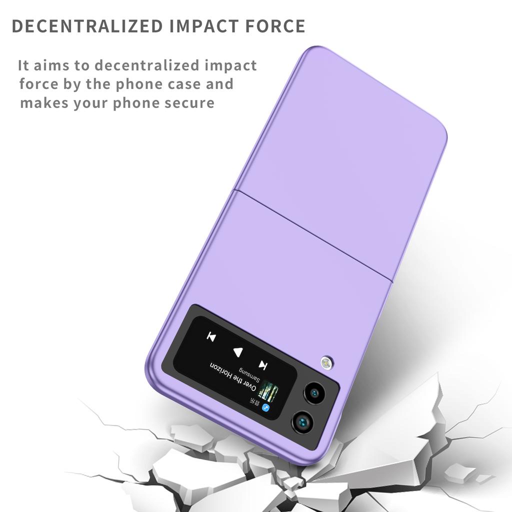 Удобный складной чехол с защитой от падения для Samsung Galaxy Z Flip 4 5g Flip4 Flip 3 Flip3, нескользящие тонкие чехлы для ПК