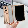 Galaxy Z Fold8 Case Full Cover Shockproof Flip Leather With Hidden Stand Sparkle Powder Finish