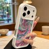 Phone case: 2D flat design suitable for iPhone 18 17 16 15 14 13 Pro tiered protective case, sweet and cool girl style, Christmas and Halloween gift