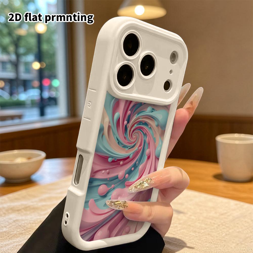 Phone case: 2D flat design suitable for iPhone 18 17 16 15 14 13 Pro tiered protective case, sweet and cool girl style, Christmas and Halloween gift