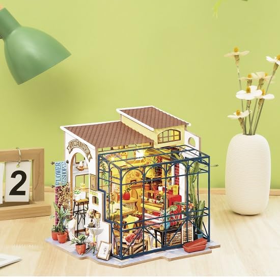 Make It Yourself DIY Miniature House Dollhouse DG Series (flower Shop) with Japanese Instructions