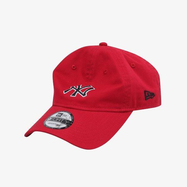 Кепка New Era New York Yankees Базовая с контуром, без жесткого каркаса, Алый 15216771