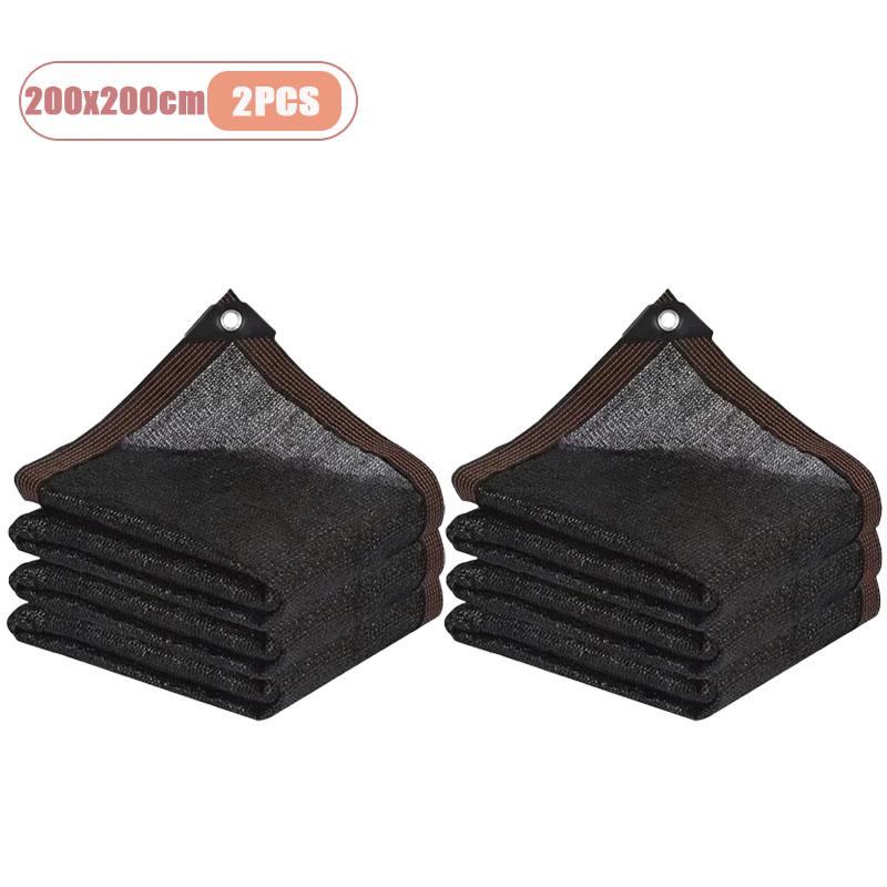 2x2м 2x4м Садовая сетка для забора, теневая сетка для двора, ткань для затенения теплицы, ткань для защиты растений от солнца, подходит для затенения газона, растений, двора