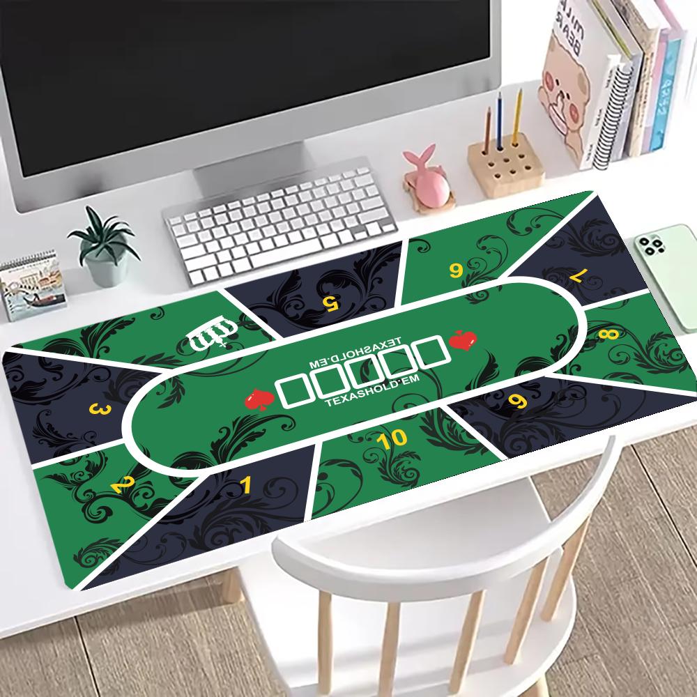Коврик для стола Texas Hold'em, портативный резиновый пенный коврик для мыши для покерного стола, офисная клавиатура, игровой коврик для стола, игровые игроки, игровая раскладка