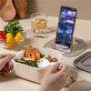 1PC Lunch Box, Divided Into Compartments, Lunch Box with Tableware, Square Lunch Box for Office Students