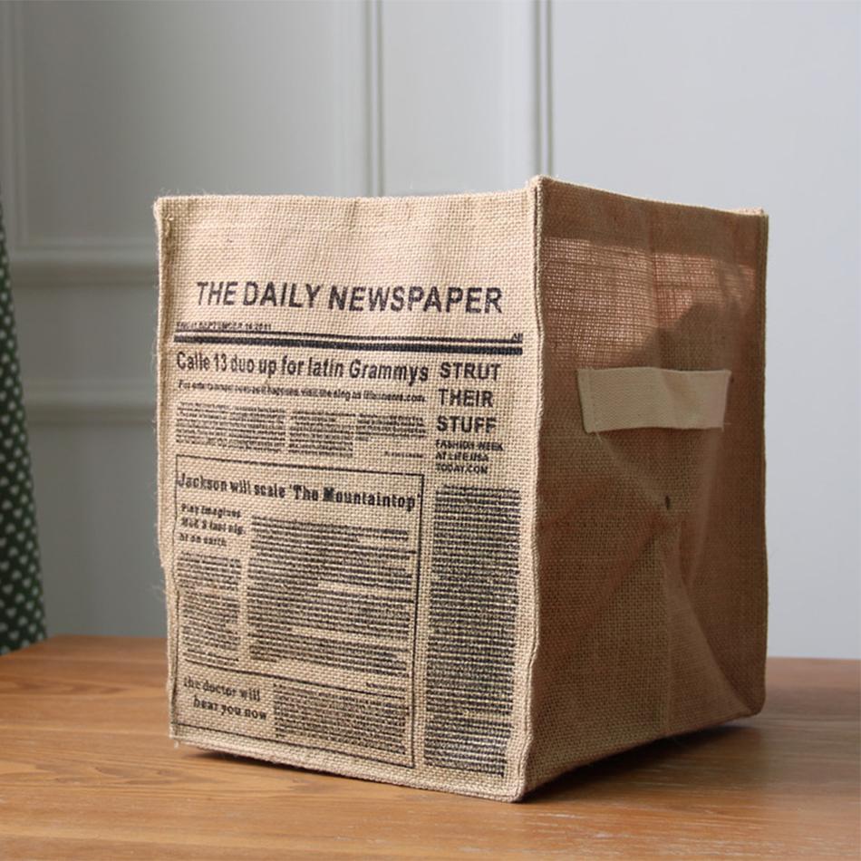 Сортировка нижнего белья, тканевое ведро, переносные настольные шкафы, кубические корзины для хранения, складной джутовый ящик для хранения