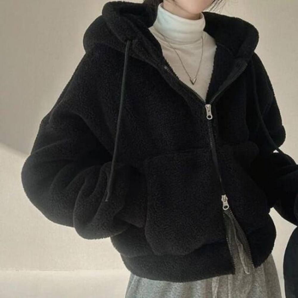 Navava Women Fleece Long Sleeve Hooded Jacket Nc445