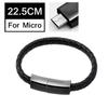 Type-C / Lightning / Micro USB портативный кожаный браслет зарядное устройство кабель для зарядки данных линия синхронизации для iPhone ipad Samsung Huawei Xiaomi Redmi oppo vivo