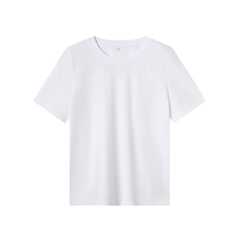Jingdong Crafted Women's Pure Cotton Basic Short Sleeve T-Shirt