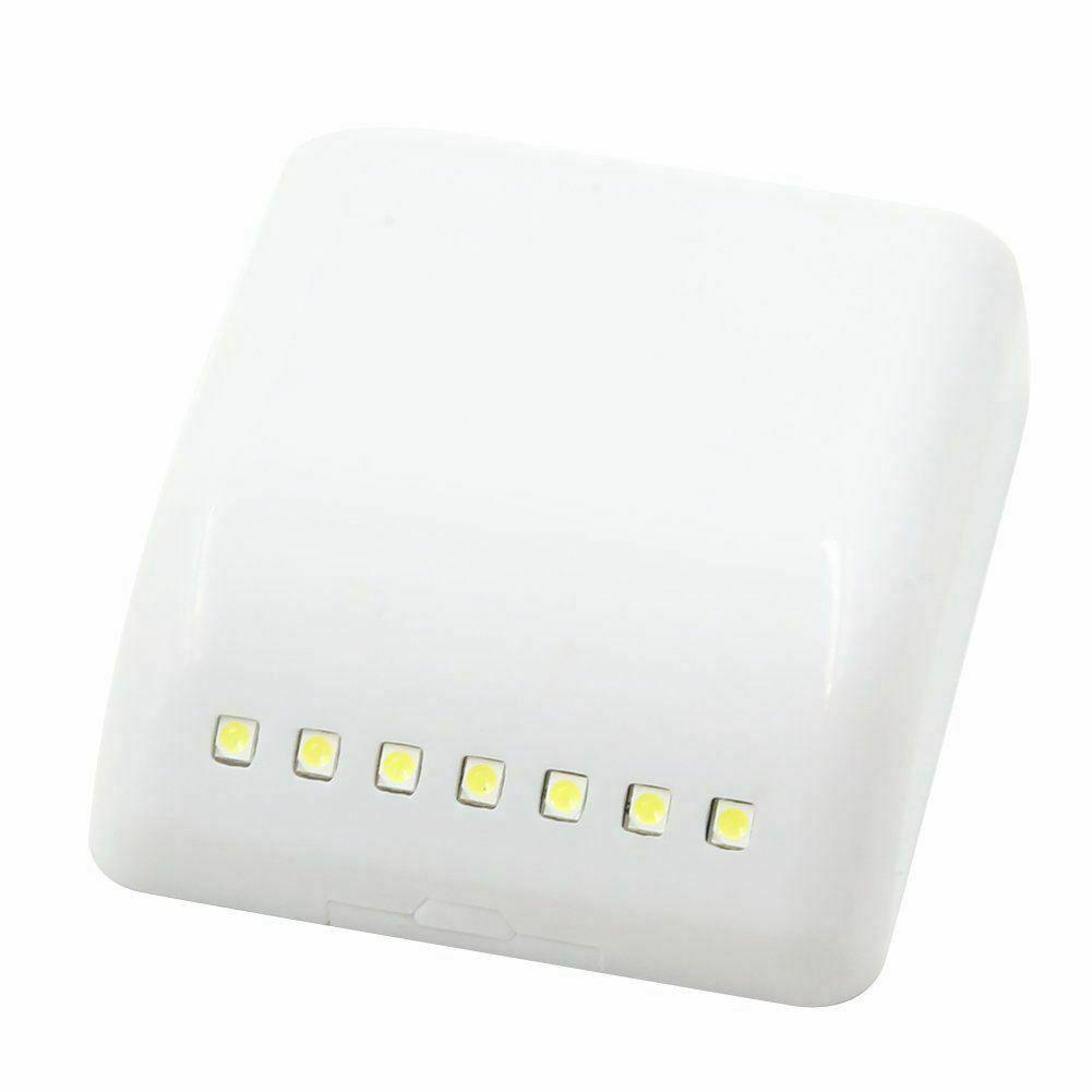 2Pcs 7 LED PIR Closet Night Light Infrared Sensor Bedroom Drawer Stick-On Lamp