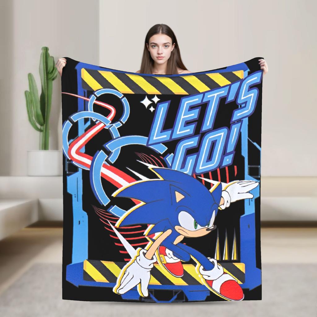 Ежик Тень X - Путь Тени Винтажное Одеяло Фланелевое Винтажное Теплое Покрывало для Постели Осень/Зима