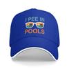 I Pee in Pools Sunglasses Sun Baseball Cap  Summer Fashion Hip Hop Hats For Men Women Outdoor Gym Baseball Caps