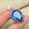 Драгоценный камень танзанит 925 пробы стерлингового серебра ювелирные изделия ручной работы великолепный кулон для любого случая