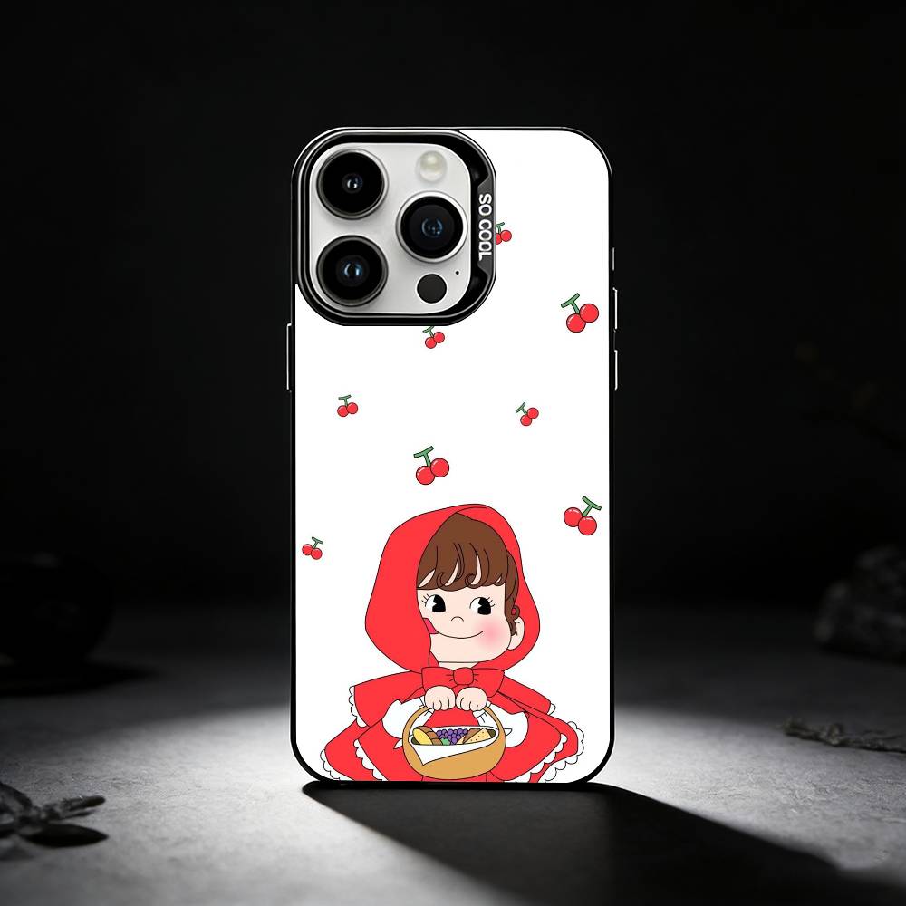 F-Fujiya-Milkys-Peko-C-Chan Phone Case For iPhone 17,16,15,14,13,12,11 Plus,Pro Max,XS,Colored silver phone case