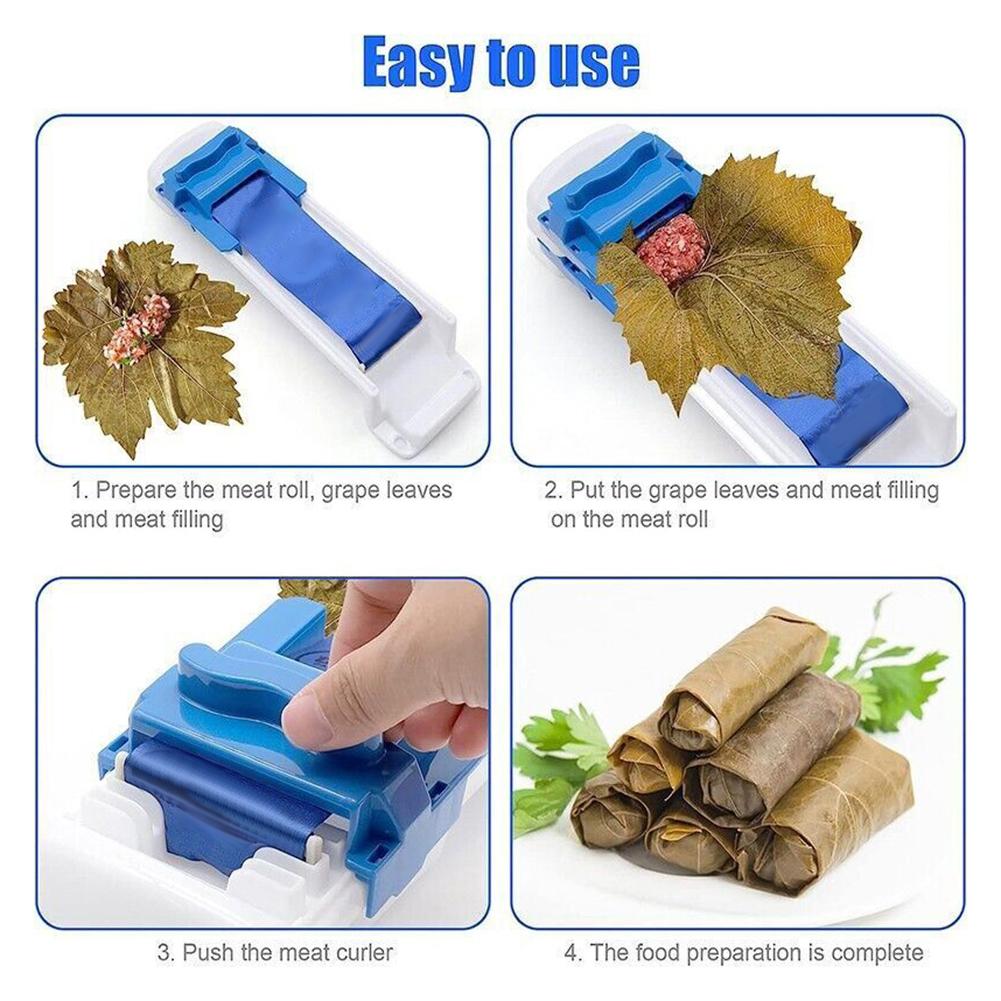 DIY Meat Roller Sushi Vegetable Roller Stuffed Grape Cabbage Leaves Meat Rolling Tool Portable Vegetable Rolled Meat Machine
