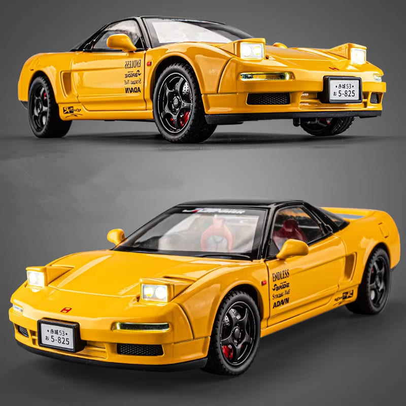 1:32 Honda NSX Alloy Sports Car Model Diecast Toy Car Metal Super Sports Car Model Simulation Sound and Light Pull Back Children Toy Gift Boy