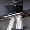 European Style High Suction Kitchen Range Hood: Top Mount T-Type with Automatic Cleaning.