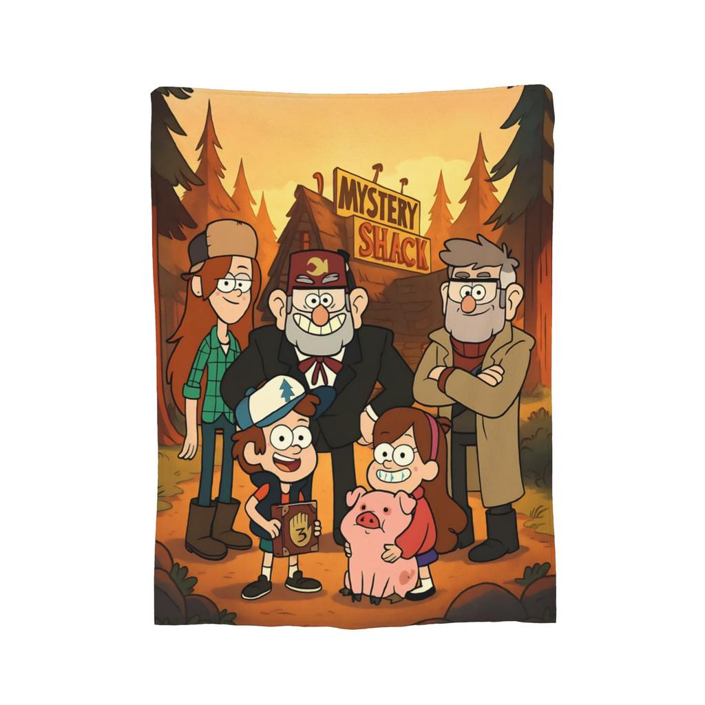 Bill Cipher Gravitys Falls blanket Velvet Textile Decor Portable Warm Throw blanket for Bed Office Bedding Throws