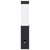 Outdoor Wall Lamp Black 10.5 x 6 x 33 cm Stainless Steel and Plastic