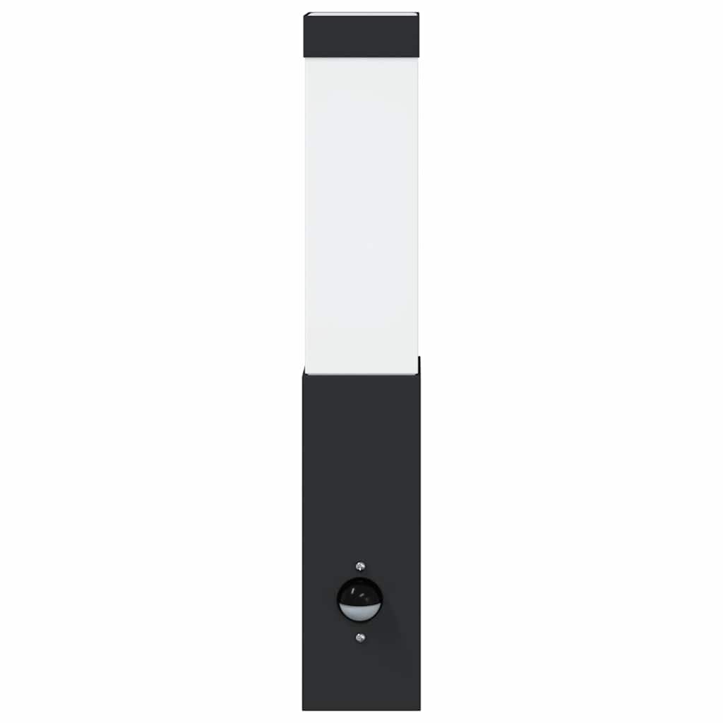 Outdoor Wall Lamp Black 10.5 x 6 x 33 cm Stainless Steel and Plastic