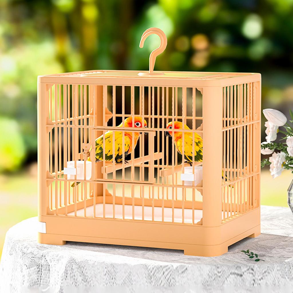 Вентилируемая вилла клетка для птиц для использования в помещении и на улице Большая клетка для птиц с жердочкой-кормушкой для волнистых попугайчиков, канареек