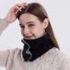 Winter Austrian Velvet Double-sided Snap Scarf Fashionable and Versatile Fake Turtleneck Outdoor Sports Cold and Warm Neck Cover