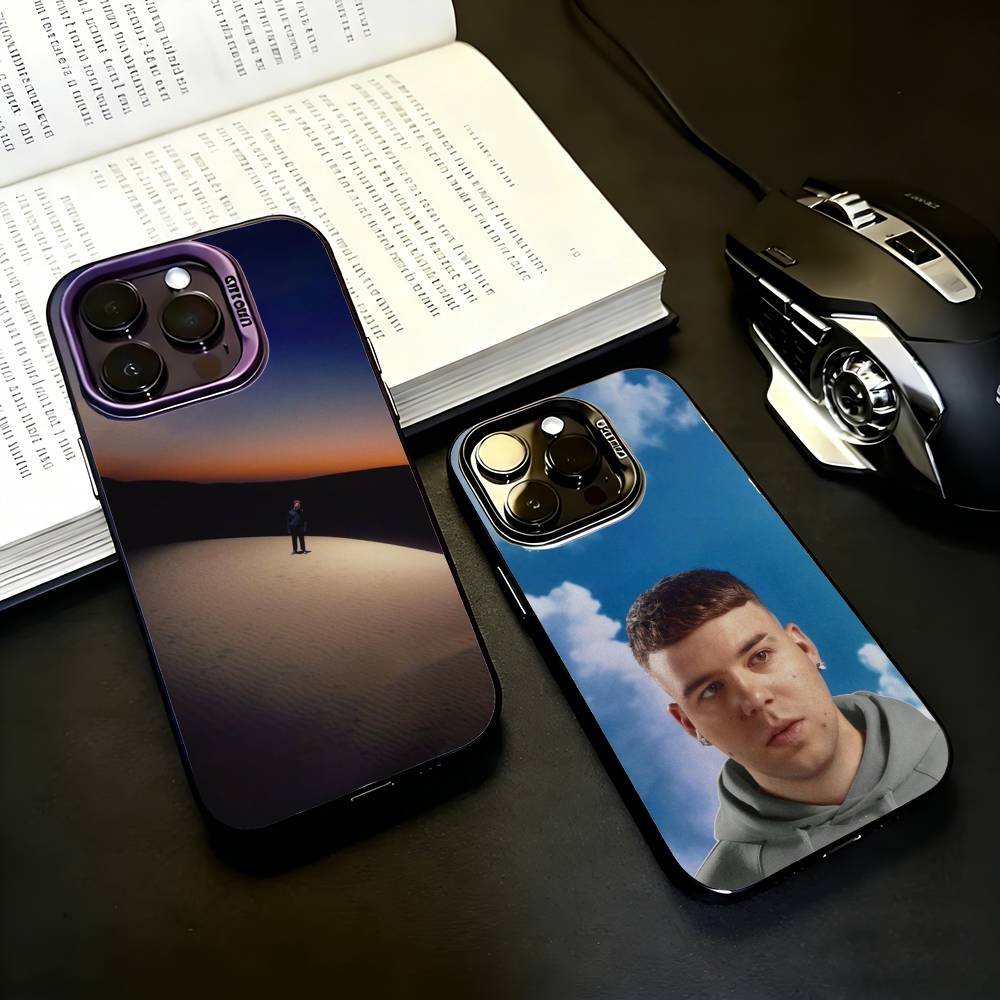 Singer Cool Q-Quevedo Phone Case For iPhone17,16,15,14,13,12,11 Plus,Pro Max Black Candy silver phone case