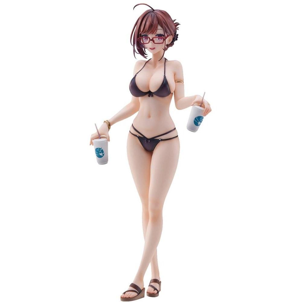 Union Creative Nearsighted Sister in Swimsuit Illustration 92M PVC ABS Complete Figure