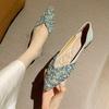 Comfortable and Elegant Pearl Pointed Toe Woman Flats Korean Style Offer Y2k Wholesale Spring Low Price Slip-on Shoes for Women