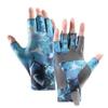 Half-finger Fishing Gloves, Lure Fishing Gloves, Ice Silk Breathable Gloves, Non-slip Outdoor Sports Sunscreen and Wear-resistant Gloves