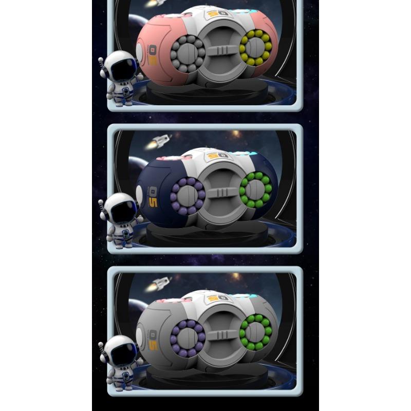 Fingertip Magic Cube Eight Sided Space Magic Cube with Ball BearingS,Finger Gyroscope Rotation Stress Relief Device - Educational Thinking Toy