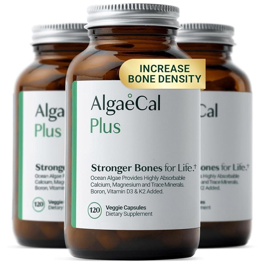 ALGAECAL Count Pack Red Calcium Supplement for Bone Density MK7 100mg D3 120 of 3 1 pcs 120
