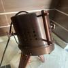 55.88 Cm Nautical Copper Spotlight Table Lamp Handmade Wooden Adjustable Tripod Stand Maritime Home Decor