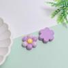 100Pcs Colorful Flowers Resin Flatback Slime Charms Cabochons Embellishments for Hairclips Phone Case Shoes Scrapbooking Decor