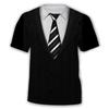 Striped Necktie Pattern T-shirt 3D Printing Fake Single Breasted Round Neck Short Sleeves Funny Fashion Summer New Tee Shirts